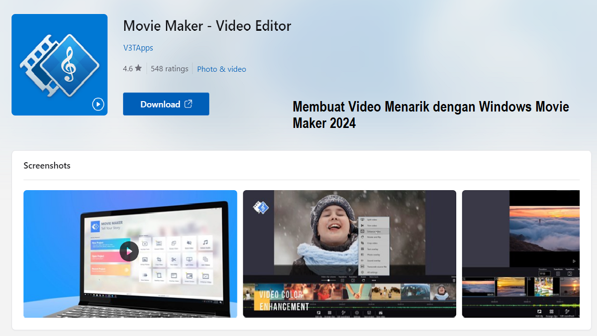 Membuat Video Menarik dengan Windows Movie Maker 2024