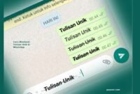 Cara Membuat Tulisan Unik di WhatsApp