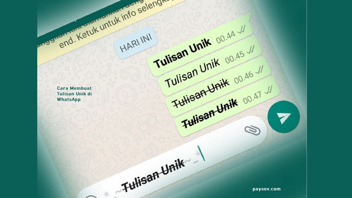 Cara Membuat Tulisan Unik di WhatsApp